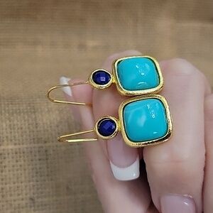 ST CROIX AQUA DROP EARRINGS